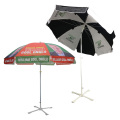 Promotional Custom Design Logo Printing Sun Garden Parasol  Patio Base Sea Outdoor Beach Umbrella For Advertising